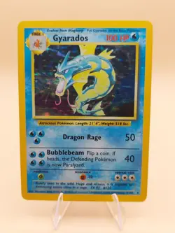 Gyarados Holo Rare Base Set 6/102 Pokemon Card - WOTC 1999 - Image 1