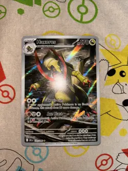 Pokemon TCG Haxorus 147/086 Black Bolt Illustration Rare Holo Card - Image 1
