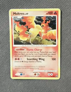 Moltres 10/100 Holo Rare (2008) Majestic Dawn Diamond & Pearl DPBP#177 Pokemon - Image 1