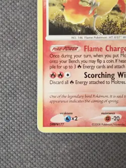Moltres 10/100 Holo Rare (2008) Majestic Dawn Diamond & Pearl DPBP#177 Pokemon - Image 5
