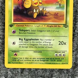 Vintage Pokemon Jungle Exeggutor 35/64 Regular 1st Ed NM - Image 4