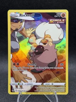 Pokemon Silver Tempest Trainer Gallery Rockruff TG07/TG30 Ultra Rare - Image 1