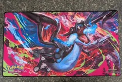 Pokemon Phantasmal Flames Charizard MEGA X UPC Play Mat - Rubber Playmat NEW - Image 1