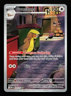 Gumshoos 153/132 Illustration Rare Mega Evolution Pokemon Card - Image 1