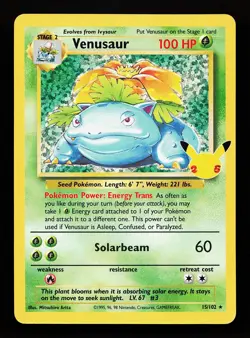 Venusaur 15/102 Classic Collection Celebrations: Classic Collection Pokemon Card - Image 1
