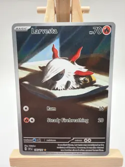 Larvesta 196/191 - SV08: Surging Sparks Pokemon TCG NM - Image 1