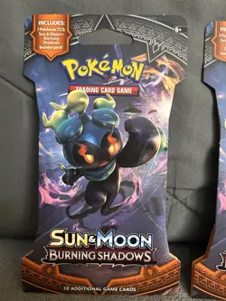 Pokemon TCG Sun & Moon: Burning Shadows Booster Pack Lot Of 3 (2017) BRAND NEW - Image 2