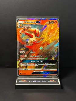 Pokemon SM Celestial Storm Ultra Rare Blaziken GX #28 - Image 1