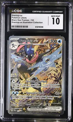 CGC 10 GRENINJA EX 132 ILLUSTRATION COLLECTION POKEMON GEM MINT - Image 1