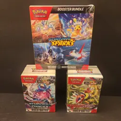 3x Pokemon New Booster Build & Battle Box Bundle SV Surging Sparks Temporal Base 820650859915 - Image 1