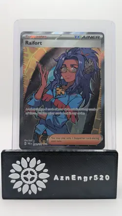 Pokemon TCG Raifort Trainer Prismatic Evolutions 142/131 Double Rare - Image 1