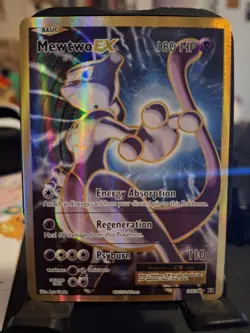 Pokemon TCG Mewtwo EX Ultra Rare Full Art Holo Rare Evolutions 103/108 HP - Image 1