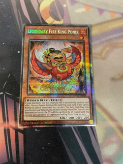 YUGIOH - LEGENDARY FIRE KING PONIX - STARLIGHT RARE - MP25 - NM - 1ST ED - Image 1