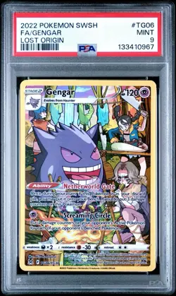 PSA 9 Gengar TG06/TG30 Ultra Rare 2022 Pokemon Lost Origin: Trainer Gallery - Image 1