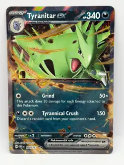 Tyranitar ex Double Rare SV: Prismatic Evolutions 064/131 NM Pokemon TCG - Image 1