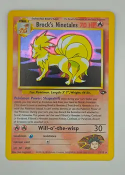 Pokemon Brock's Ninetales Gym Challenge 3/132 Rare Holo - Image 1