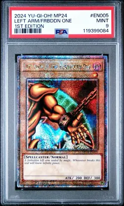 PSA Graded Yugioh Complete Exodia Set Quarter Center Secret Rare 9, 8, 6 - Image 4