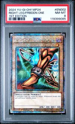 PSA Graded Yugioh Complete Exodia Set Quarter Center Secret Rare 9, 8, 6 - Image 5