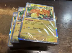 LOT OF (3) SEALED Pokemon TCG Scarlet and Violet Pawmot 006 Build & Battle Promo - Image 1