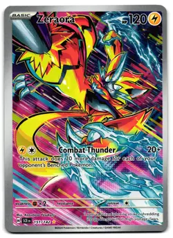 Zeraora 151/142 - 🌊 Stellar Crown Illustration Rare Pokemon TCG 🖤 - LP - Image 1