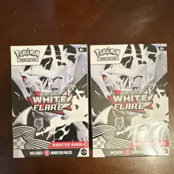 Pokemon TCG Scarlet & Violet White Flare Booster Bundle Lot Reshiram 2 Boxes - Image 1