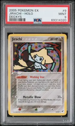 Jirachi Holo #9 Pokemon 2005 Ex Deoxys PSA 9 Mint - Image 2