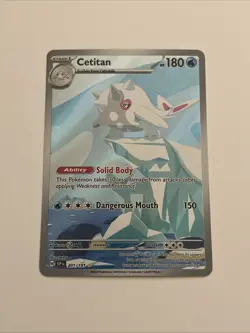 Cetitan 201/191 Sv08: Surging Sparks Holo Full Art Illustration Rare Pokemon - Image 1