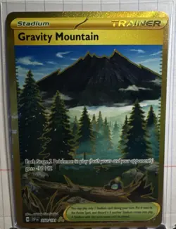 Pokemon Sv: Surging Sparks GRAVITY MOUNTAIN 250/191 HYPER RARE HOLO - Image 1