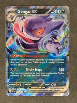 Gengar ex 104/162 Pokemon TCG Double Rare SV05: Temporal Forces Near Mint - Image 1