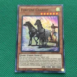 Fortune Chariot SHVA-EN005 Shadows in Valhalla Yugioh 1st Edition Super Rare TCG - Image 2