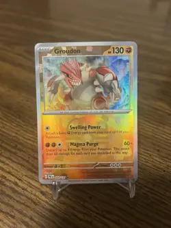 Pokemon Groudon Master Ball 049/131 Sv: Prismatic Evolutions Rare Holo 130HP - Image 1