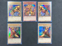 Exodia the Forbidden One FULL SET - YGLD Ultra Rare Yugioh Cards - HP/MP - Image 1