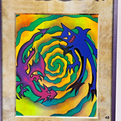 YuGiOh Bandai 1998 Super Rare No 48 Polymerization Japanese - Image 2