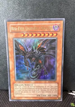 Red-Eyes Darkness Dragon SD1-EN001 Structure Deck: Dragon's Roar 1st Edition LP - Image 1