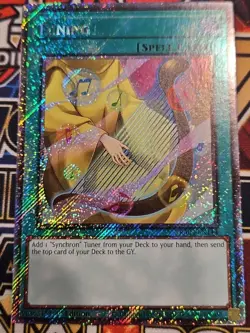 In Hand YUGIOH x1 RA04-EN144 TUNING - PLATINUM SECRET RARE 1st EDITION - Image 1