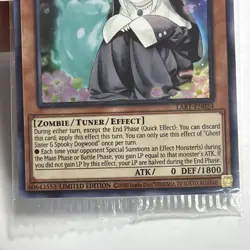 Yu-Gi-Oh Ghost Sister & Spooky Dogwood LART-EN024 NM Sealed Promo Card Rare - Image 3