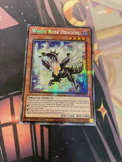 YUGIOH - WHITE ROSE DRAGON - STARLIGHT RARE - MP25 - NM - 1ST ED - Image 1
