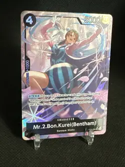 Mr.2 Bon.Kurei (Bentham) One piece TCG OP14-091 Alternate Art Azure Sea’s Seven - Image 3