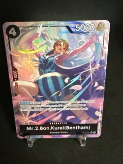 Mr.2 Bon.Kurei (Bentham) One piece TCG OP14-091 Alternate Art Azure Sea’s Seven - Image 4