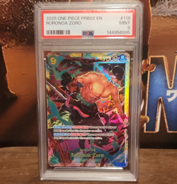 Bandai One Piece Roronoa Zoro PRB02-118 Full Art Holo PSA 9 EN 2025 - Image 1