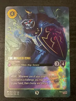 The Horned King - Wicked Ruler - Enchanted - Disney Lorcana - 226/204 Nm - Image 1