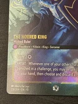 The Horned King - Wicked Ruler - Enchanted - Disney Lorcana - 226/204 Nm - Image 5