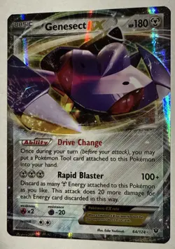 Genesect EX - 64/124 - Pokemon Fates Collide XY Ultra Rare Card NM - Image 3