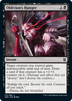 Oblivion's Hunger FOIL Zendikar Rising NM Black Common MAGIC MTG CARD ABUGames - Image 1