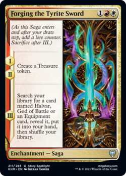 Forging the Tyrite Sword FOIL Kaldheim NM White Red Uncommon MAGIC CARD ABUGames - Image 1
