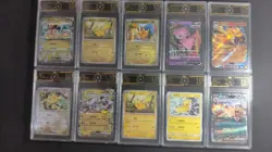 Lot 10x OCD 10 PRISTINE Pokemon Cards Pikachu Charizard Mewtwo Mew MD28 - Image 1