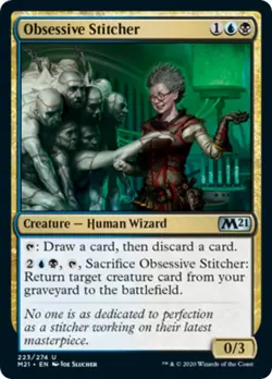 Obsessive Stitcher FOIL Core Set 2021 / M21 MINT Uncommon CARD ABUGames - Image 1