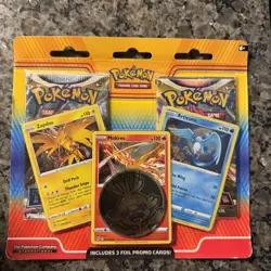 Pokemon Trading Cards 2 Pack Zapdos, Moltres, Articuno New Sealed - Image 1