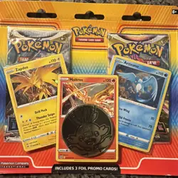 Pokemon Trading Cards 2 Pack Zapdos, Moltres, Articuno New Sealed - Image 3