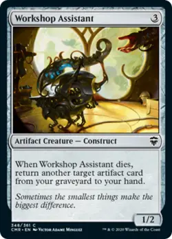 Workshop Assistant FOIL Commander Legends MINT Artifact Common MTG CARD ABUGames - Image 1